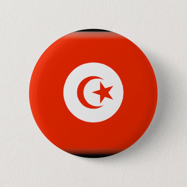 Tunisia Flag 2 Inch Round Button (Front)