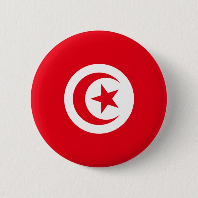 tunisia flag 2 inch round button (Front)