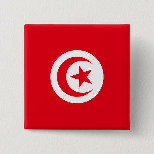 Tunisia Flag 2 Inch Square Button