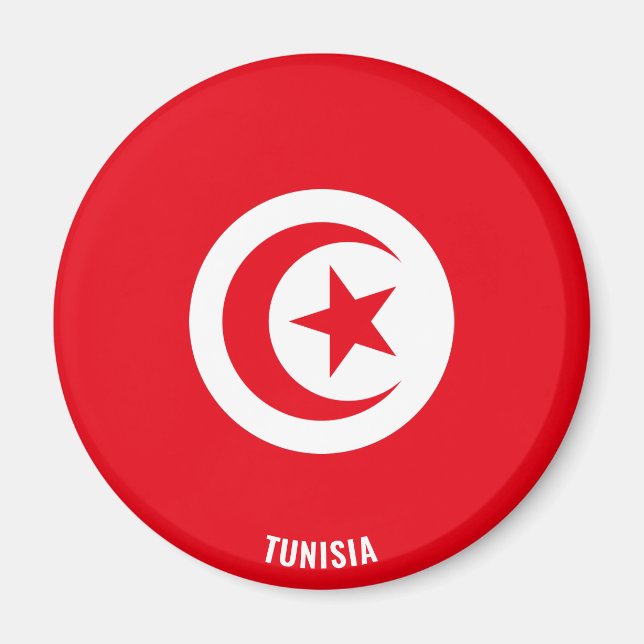 Tunisia Flag Charming Patriotic Magnet (Front)