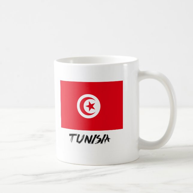 Tunisia Flag Coffee Mug (Right)