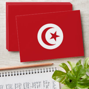 Tunisia flag envelope