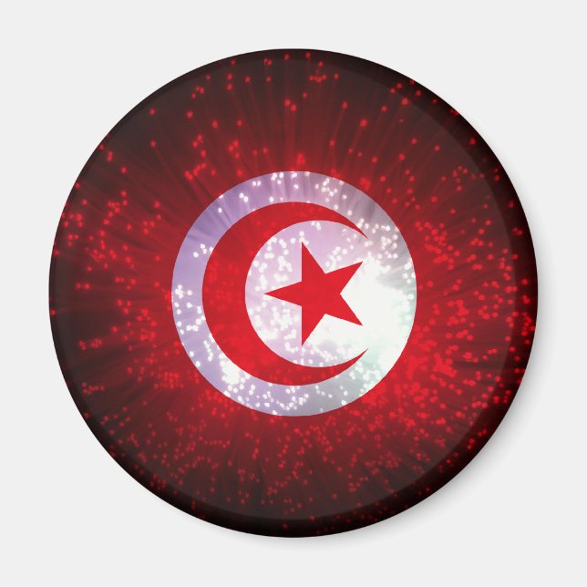 Tunisia Flag Firework Magnet (Front)