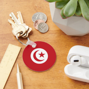Tunisia flag keychain