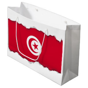 Tunisia Flag Large Gift Bag