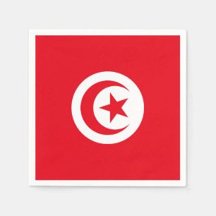 Tunisia Flag Napkin