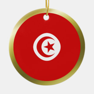 Tunisia Flag Ornament