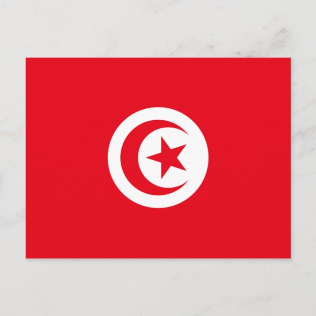 tunisia flag postcard (Front)