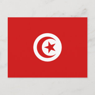 Tunisia Flag Postcard