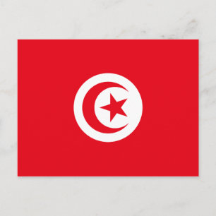 Tunisia Flag Postcard