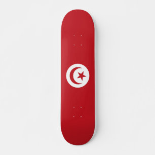Tunisia flag skateboard