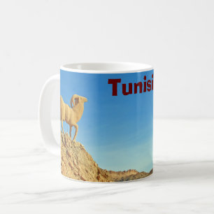 Tunisia goat statue coffee mug