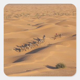 Tunisia, Ksour Area, Ksar Ghilane, Grand Erg 4 Square Sticker