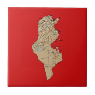 Tunisia Map Tile