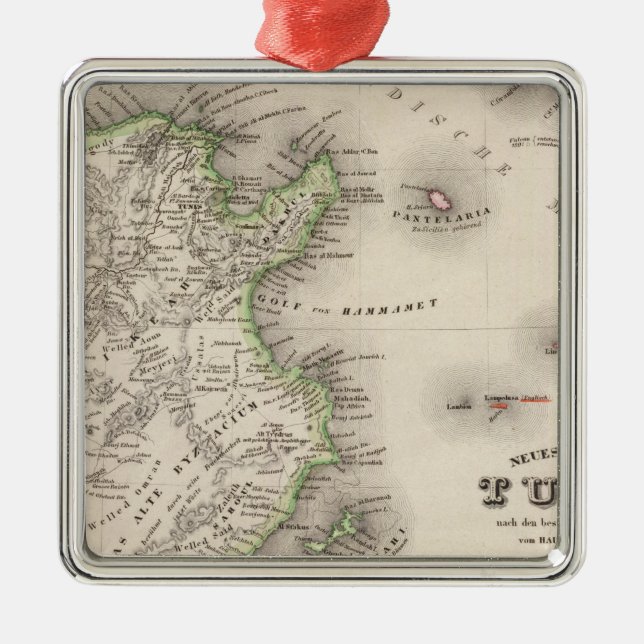 Tunisia Metal Ornament (Front)