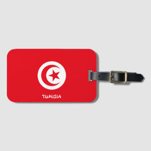 Tunisia National Flag Patriotic Luggage Tag