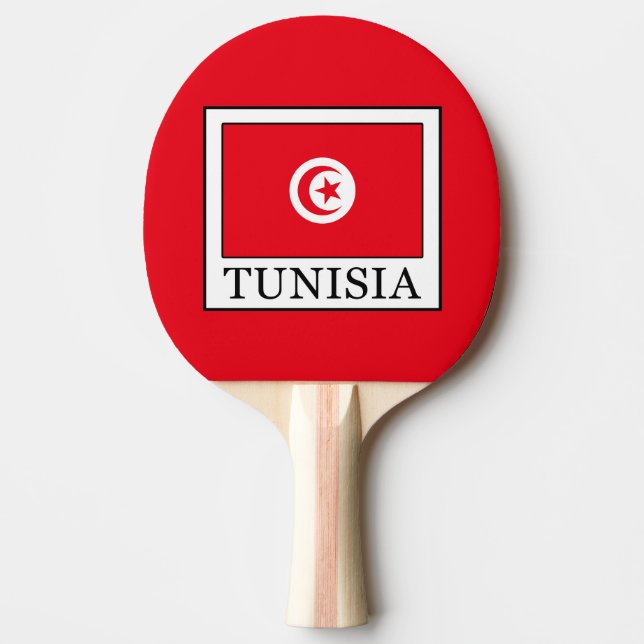 Tunisia Ping Pong Paddle (Front)