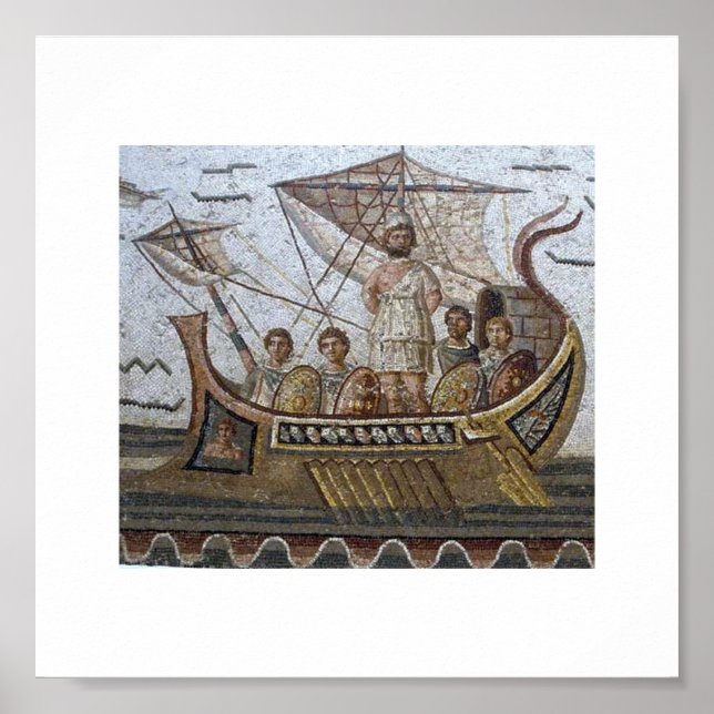 Tunisia Roman Mosaics Poster (Front)