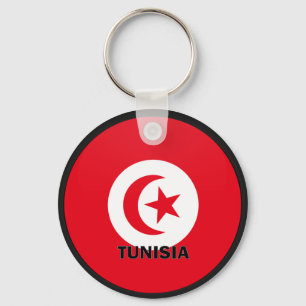 Tunisia Roundel quality Flag Keychain