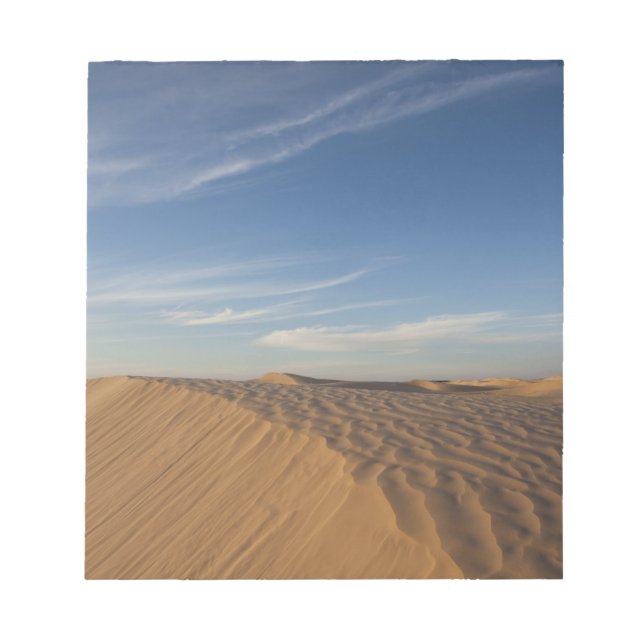Tunisia, Sahara Desert, Douz, Great Dune, dusk Notepad (Front)