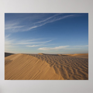 Tunisia, Sahara Desert, Douz, Great Dune, dusk Poster
