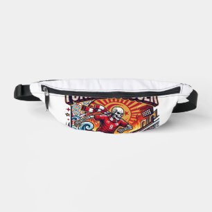 Tunisia Soccer Skeleton Striker Nations Premium Sp Fanny Pack