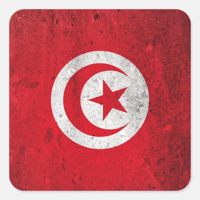 Tunisia Square Sticker (Front)