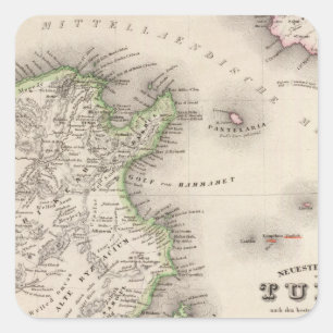 Tunisia Square Sticker