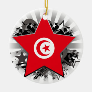 Tunisia Star Ceramic Ornament