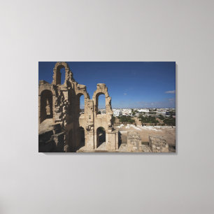 Tunisia, Tunisian Central Coast, El Jem, Roman 6 Canvas Print