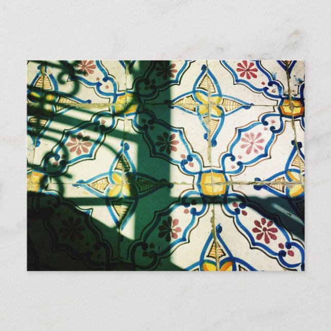 Tunisian ceramic tiles postcard (Front)