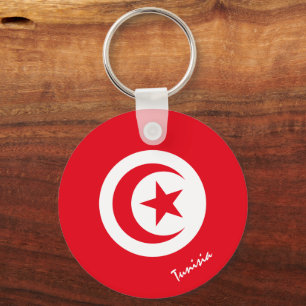 Tunisian Flag & Tunisia holiday, patriots / sports Keychain