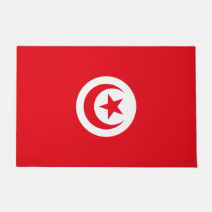 Tunisian Flag (Tunisia) (Islamic Crescent) Doormat