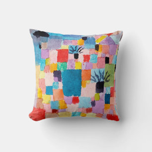 Tunisian Garden, Klee Throw Pillow