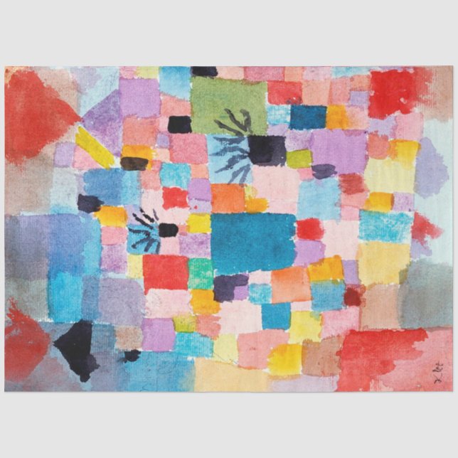 Tunisian Garden, Klee Tissue Paper (Front)