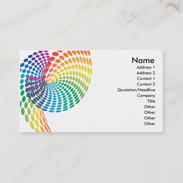 Tunnel Business Card (Front)