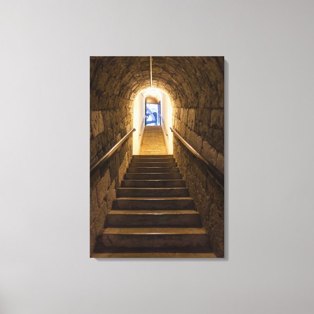 Tunnel Into An Old Salt Mine Canvas Print (Front)