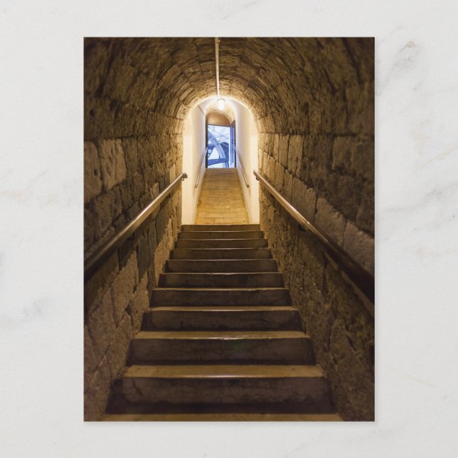 Tunnel Into An Old Salt Mine Postcard (Front)