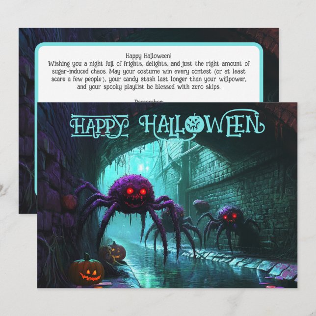 Tunnel of Terrors Card (Front/Back)