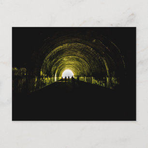 tunnel road to nowhere bryson city nature lake fon postcard