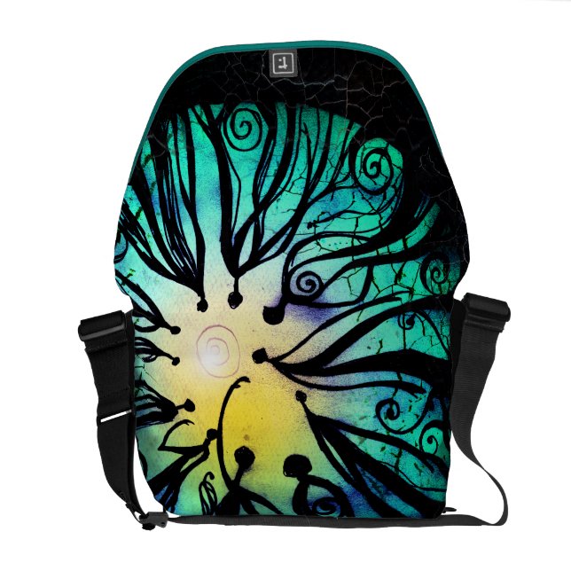 Tunnel Vision Handmade Rickshaw Messenger Bag (Back Open)