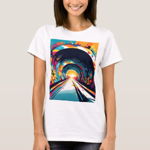 Tunnel With Graffiti Art T-Shirt