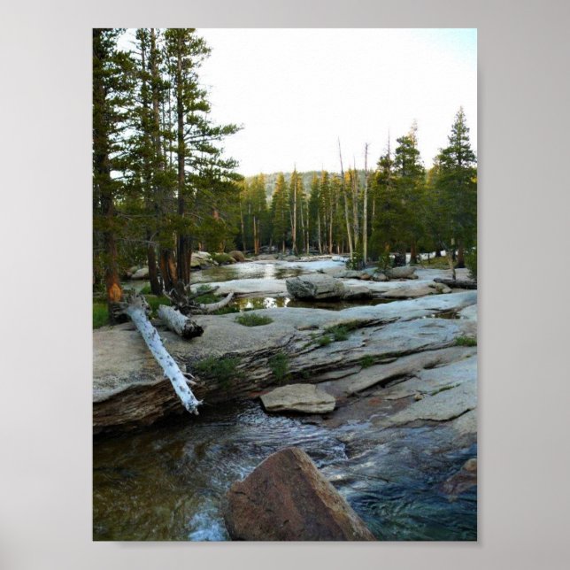 Tuolumne River by Campground, Yosemite, CA Poster (Front)