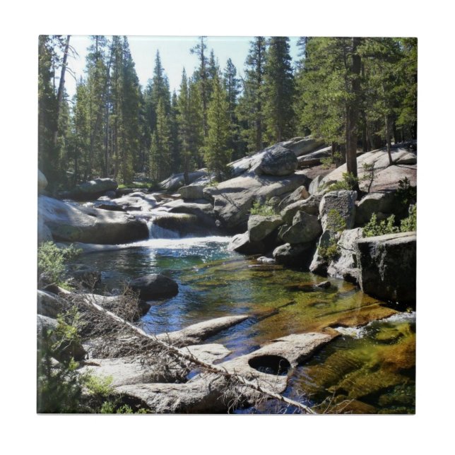 Tuolumne River in Tuolumne Meadows, Yosemite, CA Tile (Front)