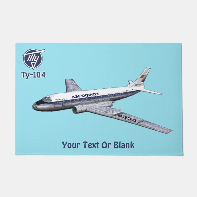 Tupolev (Туполев) Tu-104 Airliner Doormat (Front)