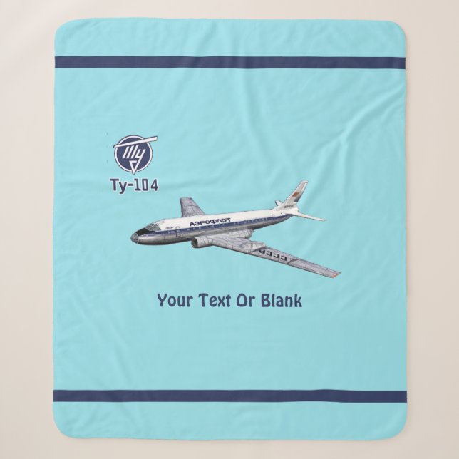 Tupolev (Туполев) Tu-104 Airliner Sherpa Blanket (Front)