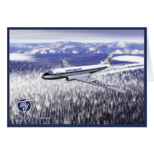 Tupolev (Т у п о л в) Tu-104 Au-dessus de la Sibér