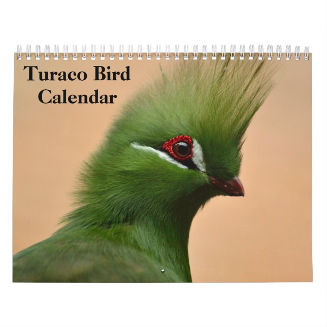 Turaco Bird 2026 Calendar (Cover)