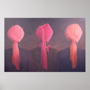 Turban Triptych Poster