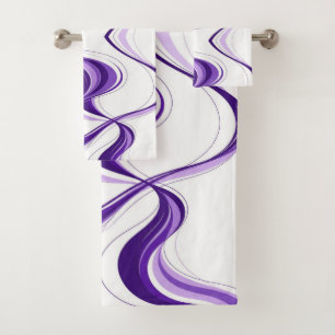 Turbillons de ruban abstrait violet moderne été
